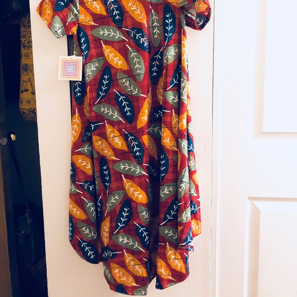♦️HP SALE!♦️Lularoe Carly Dress XXS  S Fall leaves - Picture 2 of 7